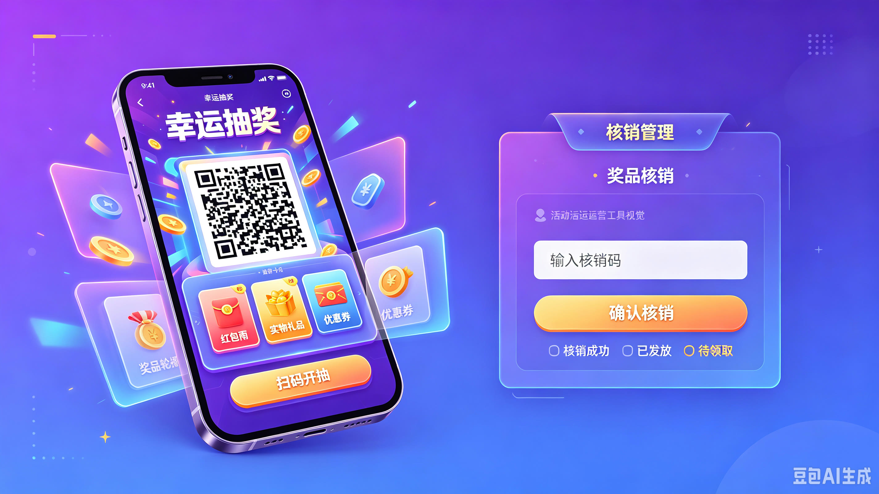 扫码抽奖与奖品核销系统